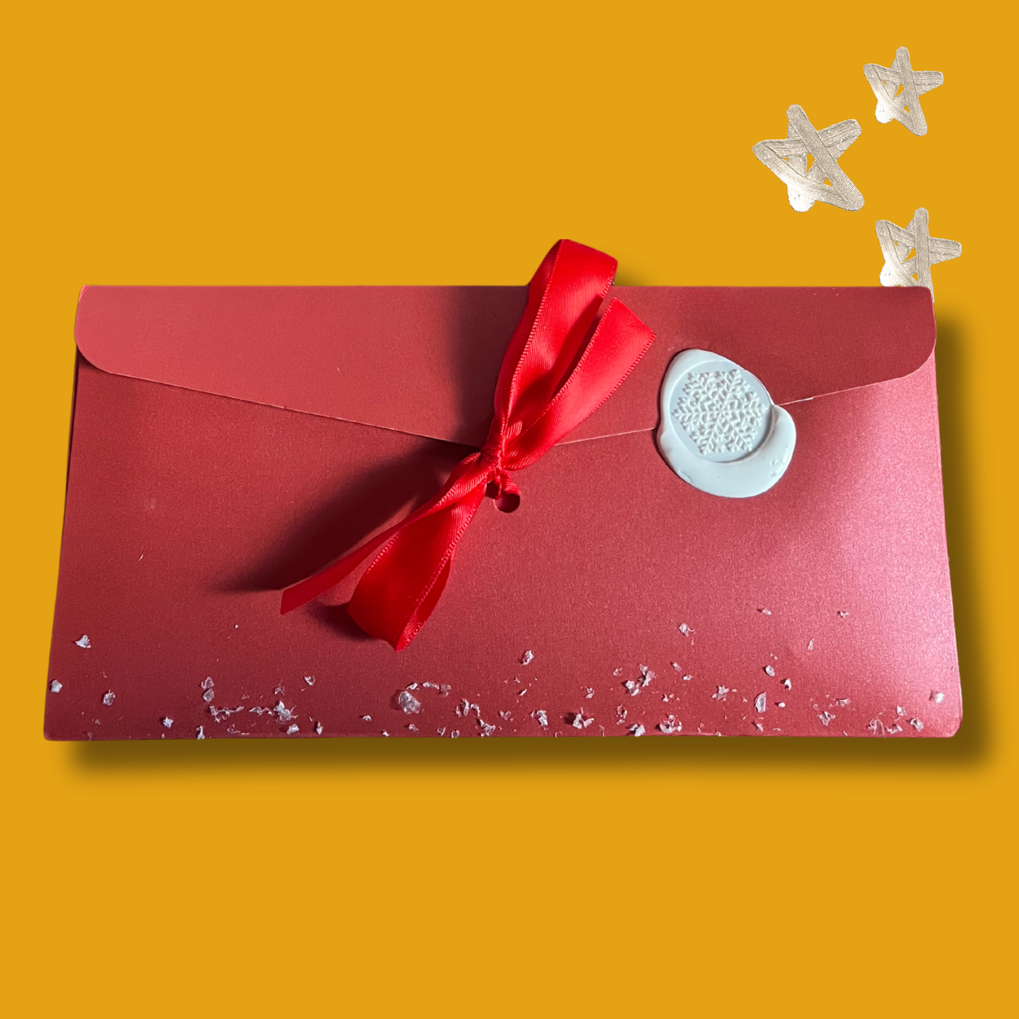 Unieke envelop met wax zegel