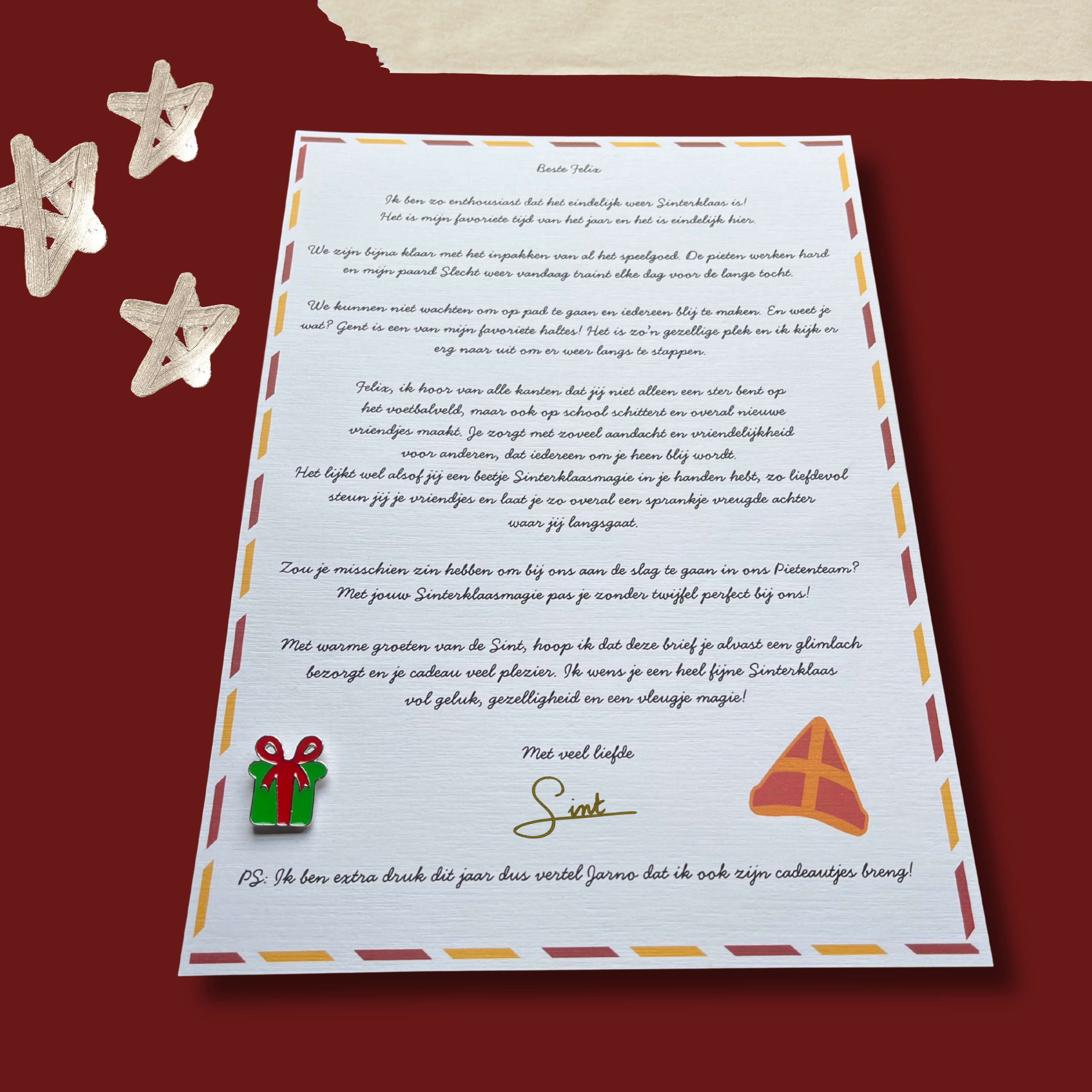 Brief van de Sint